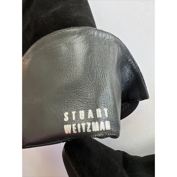 Stuart Weitzman Womens 7 Demi Knee Boots Suede Stretch Back Boots - Picture 3 of 10